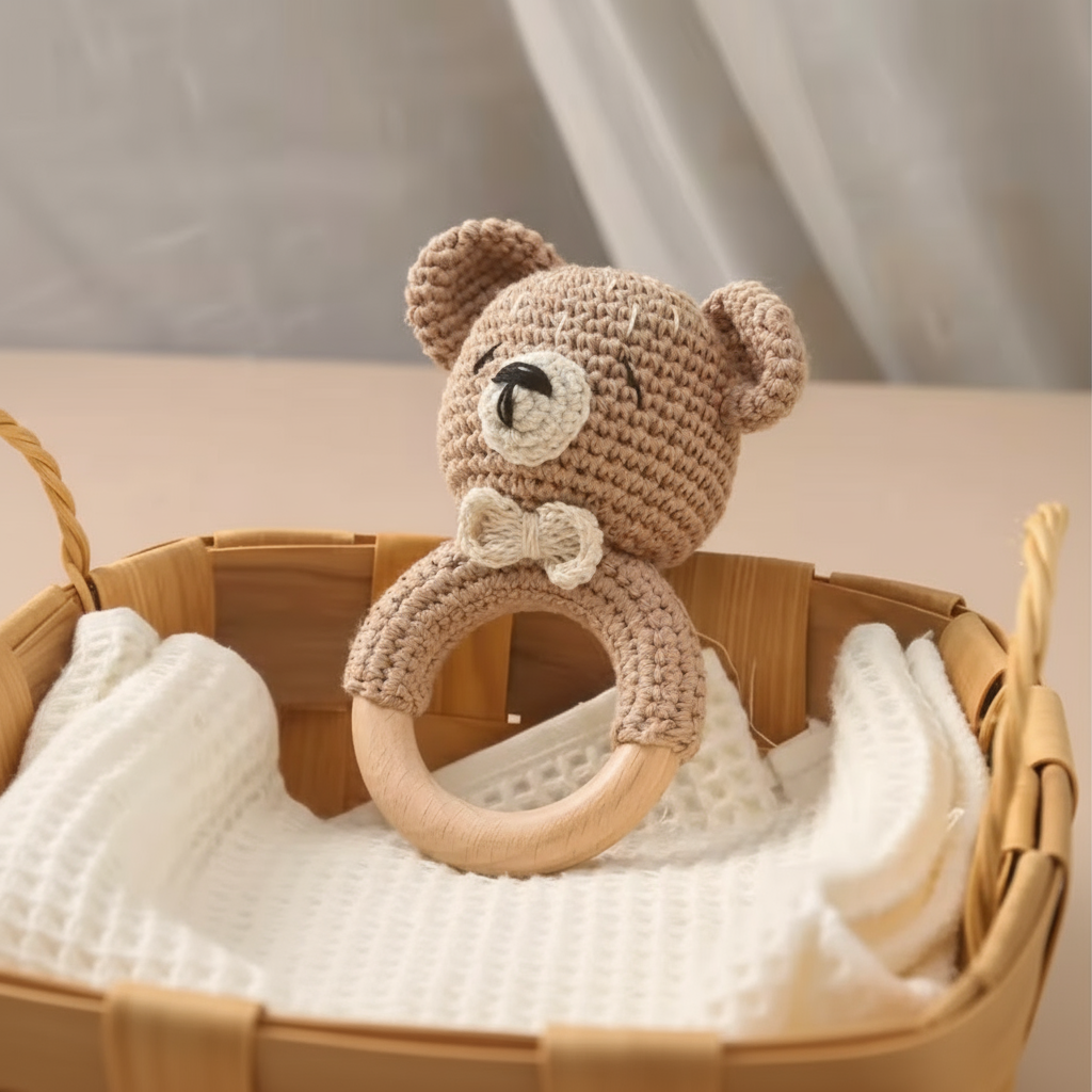 Hochet Musical en Crochet – L’Éveil Tout en Douceur
