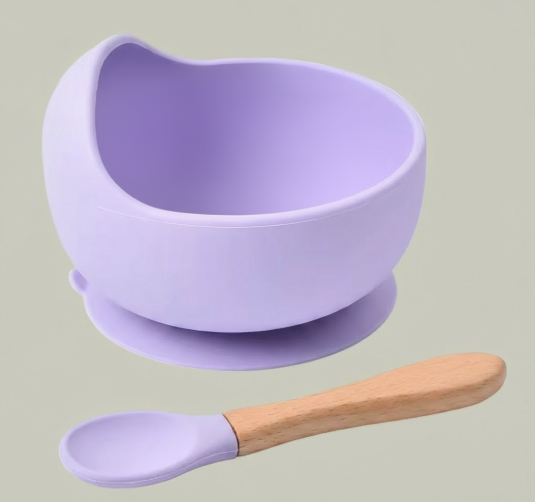 Bol Antidérapant en Silicone – Apprentissage des Repas Sans Débordements
