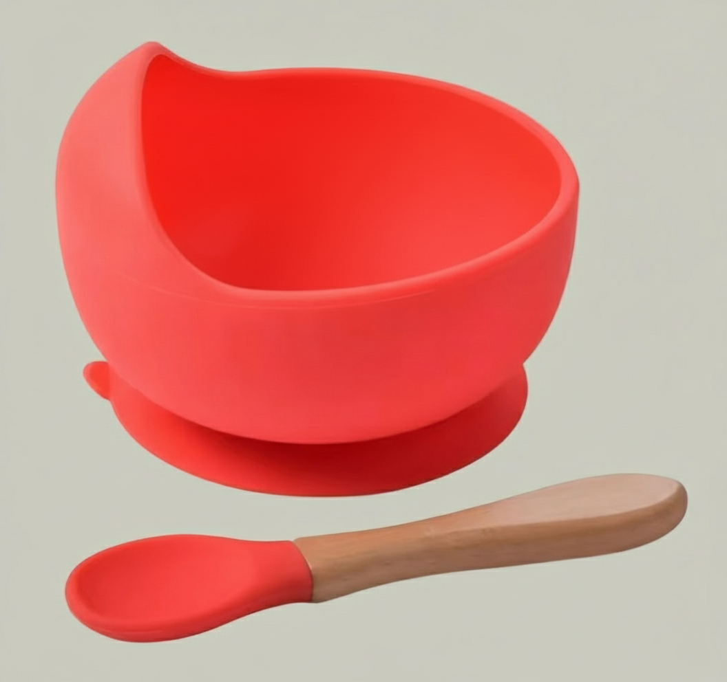 Bol Antidérapant en Silicone – Apprentissage des Repas Sans Débordements