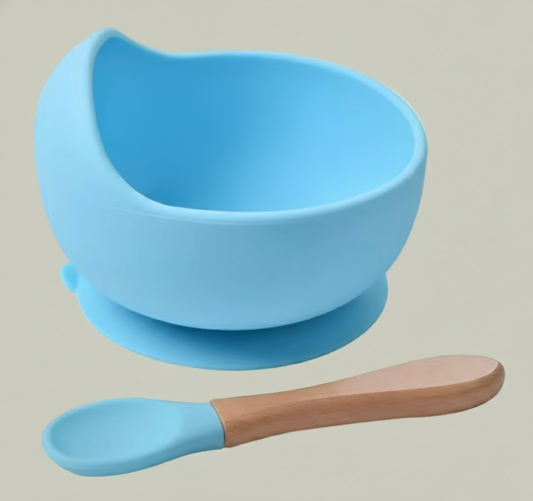 Bol Antidérapant en Silicone – Apprentissage des Repas Sans Débordements