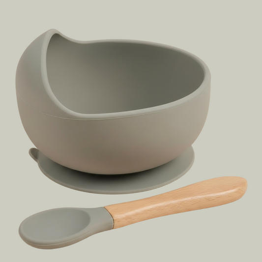 Bol Antidérapant en Silicone – Apprentissage des Repas Sans Débordements