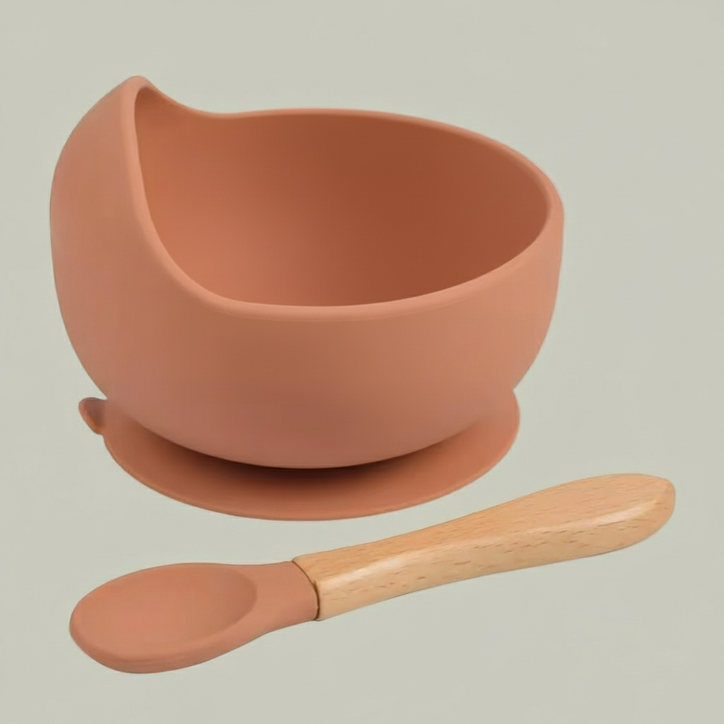 Bol Antidérapant en Silicone – Apprentissage des Repas Sans Débordements