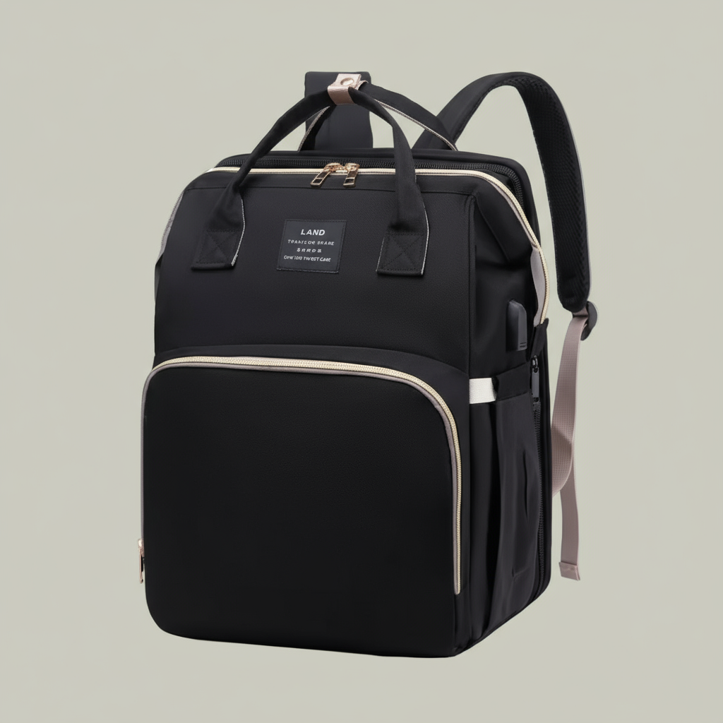 Sac Multifonction Bébé avec Lit et Port USB – Élégance & Innovation