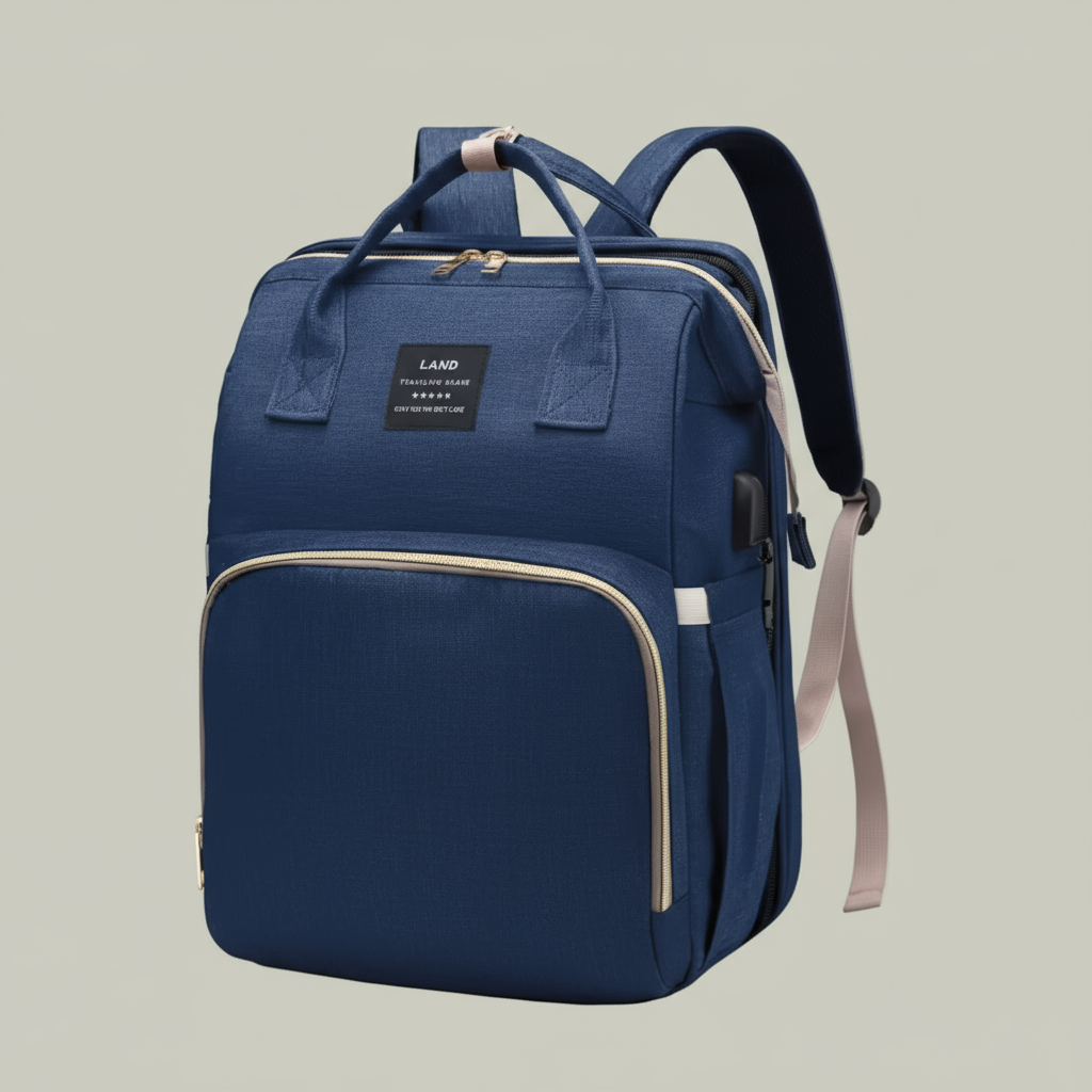 Sac Multifonction Bébé avec Lit et Port USB – Élégance & Innovation