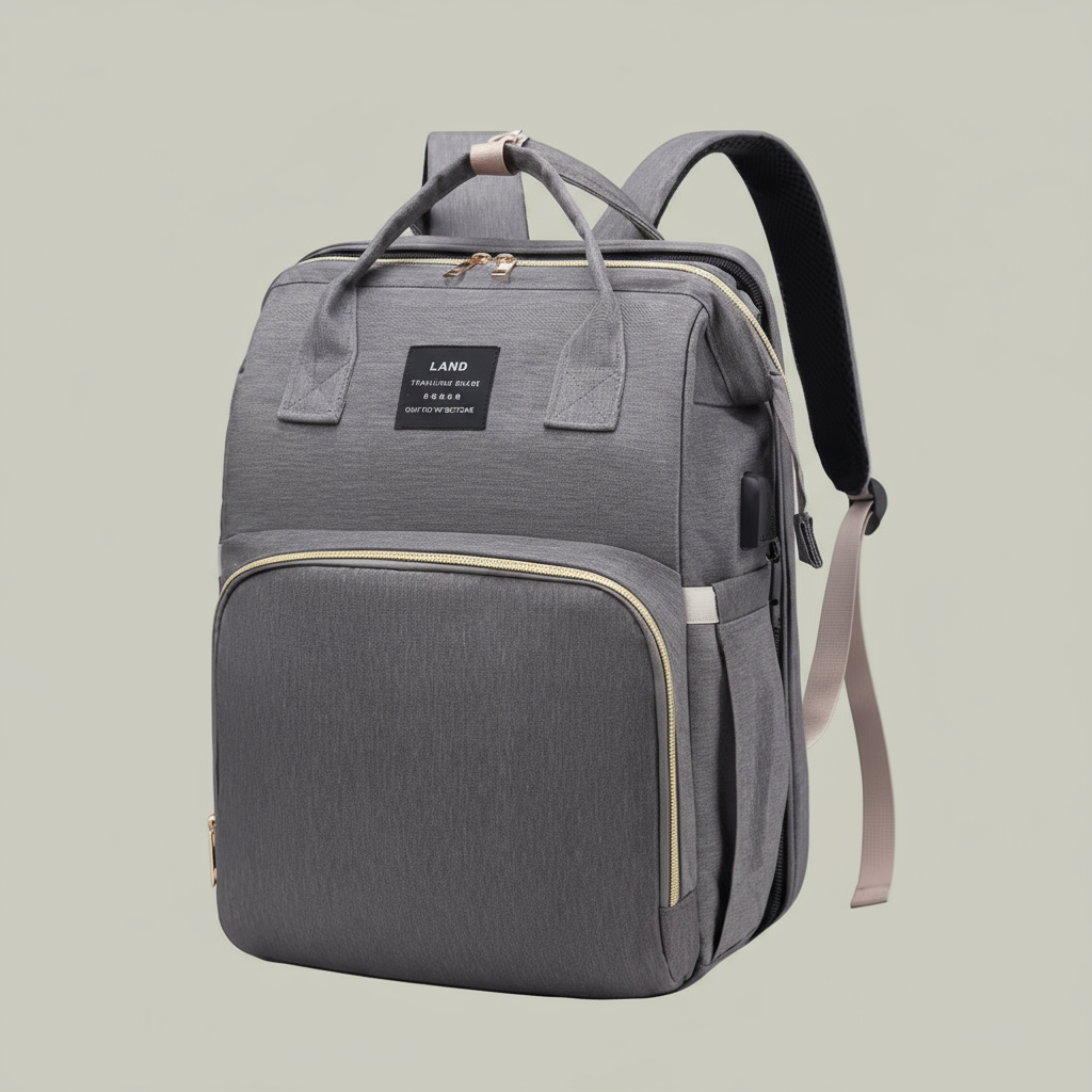 Sac Multifonction Bébé avec Lit et Port USB – Élégance & Innovation