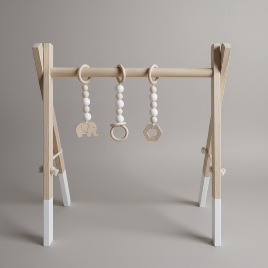 Jouet de Gymnastique en Bois pour Bébé – Éveil, Jeu et Décoration Nordique