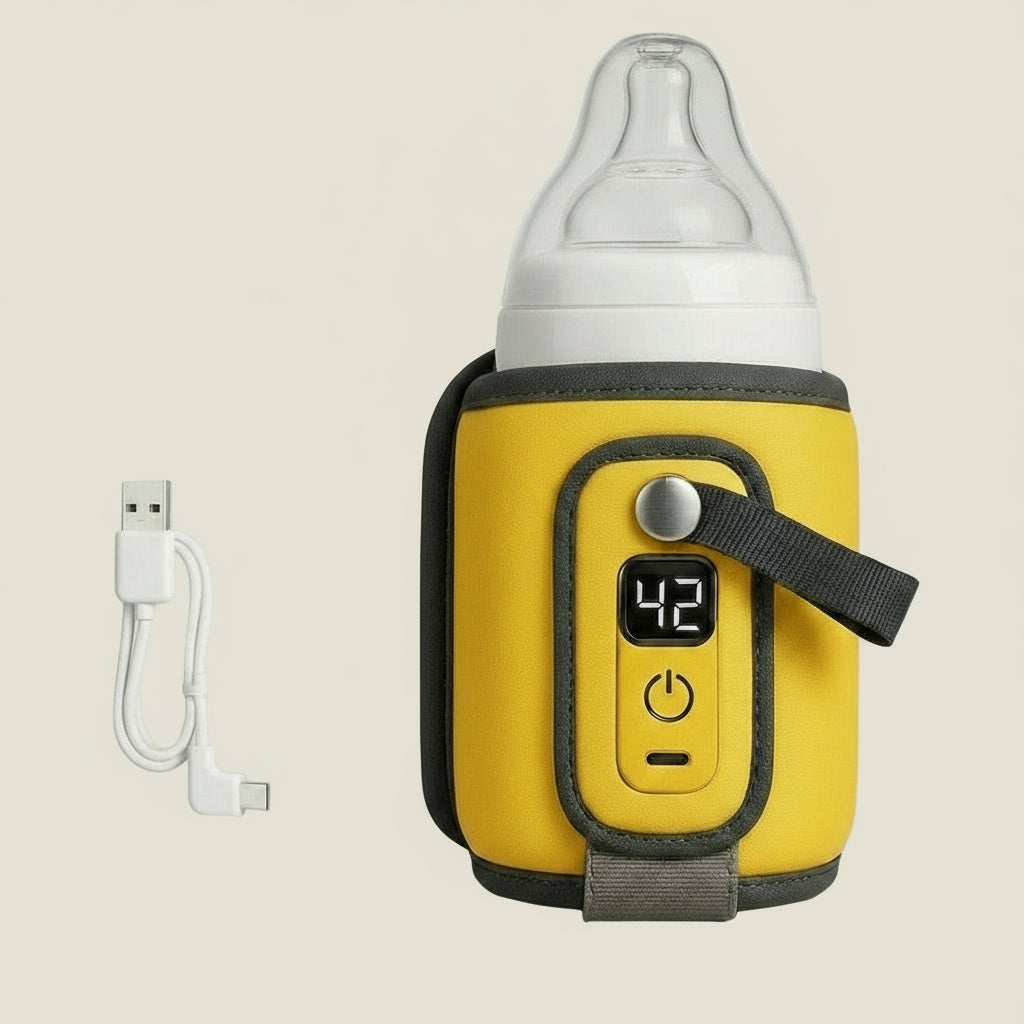 Chauffe-Biberon Intelligent Portable – Température Parfaite, Partout et à Tout Moment