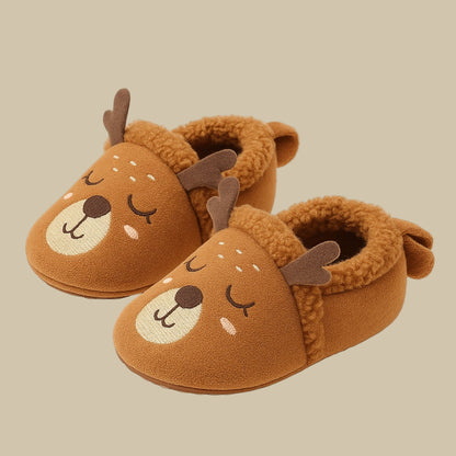 Chaussons Cerf pour Bébé – Confort & Fantaisie pour l’Hiver