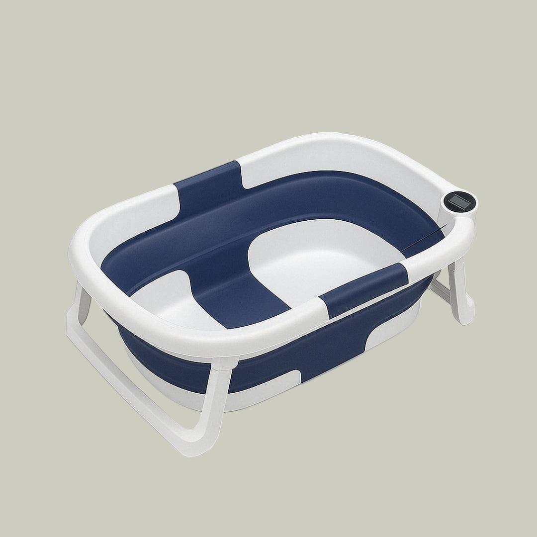 Baignoire Bébé Pliante avec Thermomètre – Sécurité et Confort au Quotidien