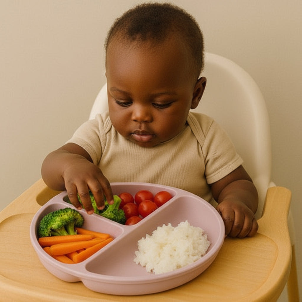 Assiette Compartimentée Bébé – Pratique, Élégante, Antidérapante