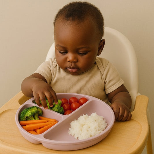Assiette Compartimentée Bébé – Pratique, Élégante, Antidérapante